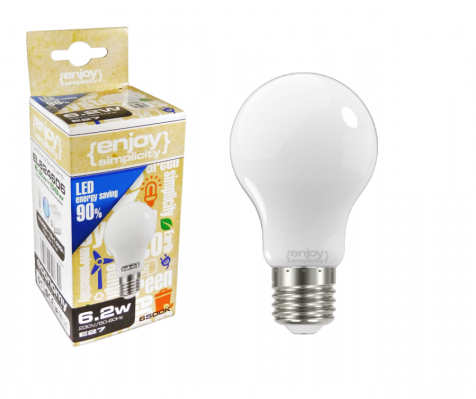 LED FILLAMENT MILKY A60-6.7W Ε27-enjoySimplicity™